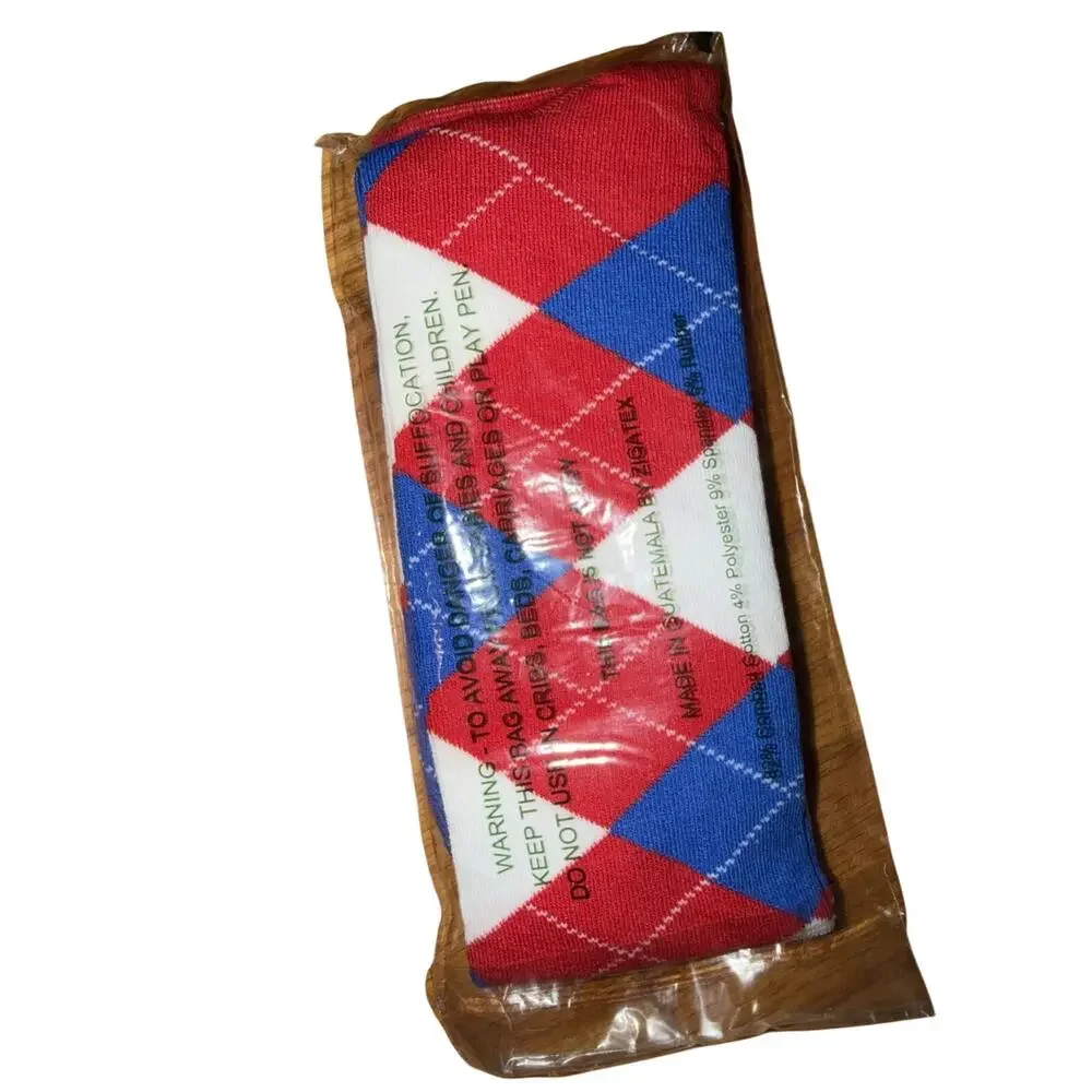 Golf Knickers Colorful Knee High Argyle Cotton Socks For Men Red White Blue New